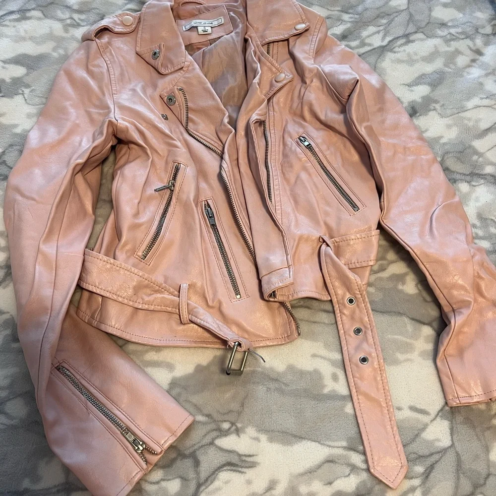 Pink Leather Jacket - Picture 1 of 1